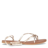 Sandalo infradito con laccetti oro | Boscaini Scarpe