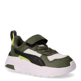 Trinity 2 sneaker in tessuto e ecopelle bianco verde nero | Boscaini Scarpe