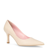 Décolleté a punta in ecopelle beige - DU SIMON | Boscaini Scarpe