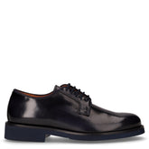 Stringata in pelle blu | Boscaini Scarpe