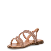 Sandalo da bambina con strass rosegold | Boscaini Scarpe