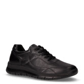 Stringata sportiva in pelle nero | Boscaini Scarpe
