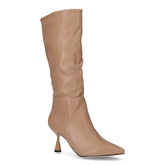 Stivale a punta in ecopelle con tacco tanno | Boscaini Scarpe