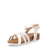 Sandalo in ecopelle bianco | Boscaini Scarpe