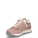 574 sneaker in pelle e tessuto marrone | Boscaini Scarpe