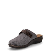 Ciabatta in tessuto con strappo grigio | Boscaini Scarpe