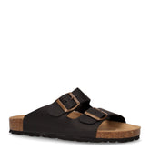 Ciabatta in pelle nero ingrassato | Boscaini Scarpe