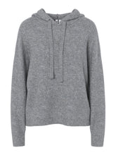 Maglione con cappuccio in maglia grigio | Boscaini Scarpe
