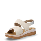 Sandalo in ecopelle con zeppa ghiaccio | Boscaini Scarpe