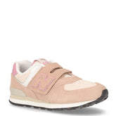 574 sneaker bambina in pelle taupe rosa - NEW BALANCE | Boscaini Scarpe