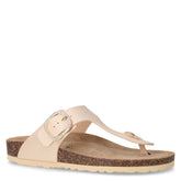 Ciabatta infradito in ecopelle beige | Boscaini Scarpe