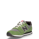 373 sneaker in pelle e tessuto verde alpino | Boscaini Scarpe