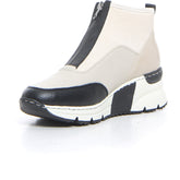 Sneaker con zeppa nero crema | Boscaini Scarpe