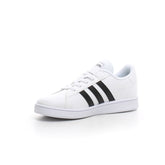 Grand Court sneaker bambino bianco nero | Boscaini Scarpe