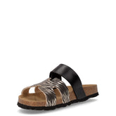 Luce ciabatta bambina in ecopelle platino nero | Boscaini Scarpe
