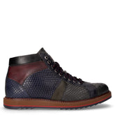 Polacchino in pelle blu bordeaux | Boscaini Scarpe