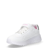 Uno Lite Charming Style sneaker in ecopelle bambina bianco argento | Boscaini Scarpe