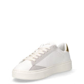 Leonard LTX sneaker in ecopelle bianco oro | Boscaini Scarpe