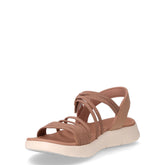Go Walk Flex sandalo sportivo in tessuto tanno | Boscaini Scarpe