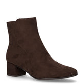 Tronchetto in ecopelle con zip mocca | Boscaini Scarpe