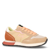 Ally Color Explosion sneaker in pelle e tessuto beige - SUN68 | Boscaini Scarpe