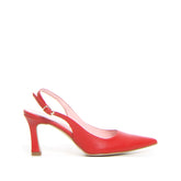 Décolleté a punta slingback rosso | Boscaini Scarpe