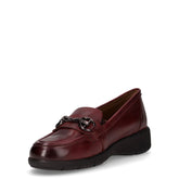 Mocassino in pelle con staffa bordò | Boscaini Scarpe