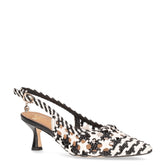 Décolleté slingack a punta bianco nero | Boscaini Scarpe