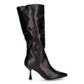 Stivale a punta in ecopelle con tacco nero | Boscaini Scarpe