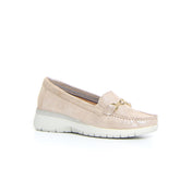Mocassino casual con staffa taupe - Outlet Mocassini Donna | Boscaini Scarpe