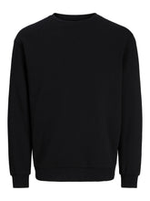 Felpa girocollo in cotone nero | Boscaini Scarpe
