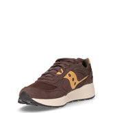 Eclipse sneaker in pelle e tessuto marrone | Boscaini Scarpe