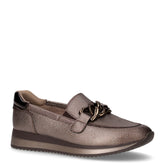 Mocassino in ecopelle con catena petrolio | Boscaini Scarpe