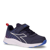 Falcon 6 sl jr v sneaker in ecopelle bambino blu e bianco | Boscaini Scarpe