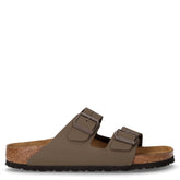 Arizona ciabatta in pelle grigio | Boscaini Scarpe
