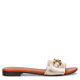 Ciabatta con staffa platino | Boscaini Scarpe