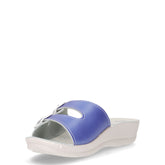 Ciabatta in ecopelle bianco jeans | Boscaini Scarpe