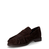 Mocassino in pelle scamosciata marrone | Boscaini Scarpe