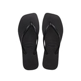 SLIM SQUARE ciabatta infradito black | Boscaini Scarpe