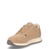 Stra sneaker in ecopelle beige | Boscaini Scarpe