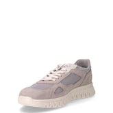 Sneaker in pelle e tessuto grigio chiaro | Boscaini Scarpe