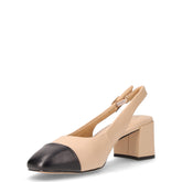 Slingback in ecopelle con tacco biscotto | Boscaini Scarpe
