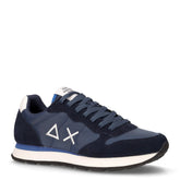 Tom Solid sneaker in tessuto e pelle navy blu - SUN68 | Boscaini Scarpe