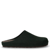 Loco ciabatta in feltro verde scuro | Boscaini Scarpe