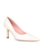 Décolletè a punta in ecopelle bianco - DU SIMON | Boscaini Scarpe