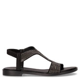 Sandalo con strass nero | Boscaini Scarpe