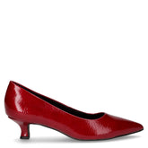 Décolleté a punta in ecopelle rosso | Boscaini Scarpe