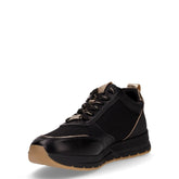 Sneaker in tessuto ed ecopelle nero | Boscaini Scarpe