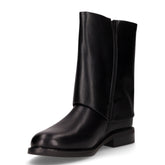 Stivaletto in ecopelle con risvolto nero | Boscaini Scarpe