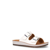 Ciabatta aperta in ecopelle bianco | Boscaini Scarpe